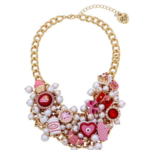 New Betsey Johnson BAKING CHARMS SHAKER COLLAR NECKLACE - Picture 5 of 11